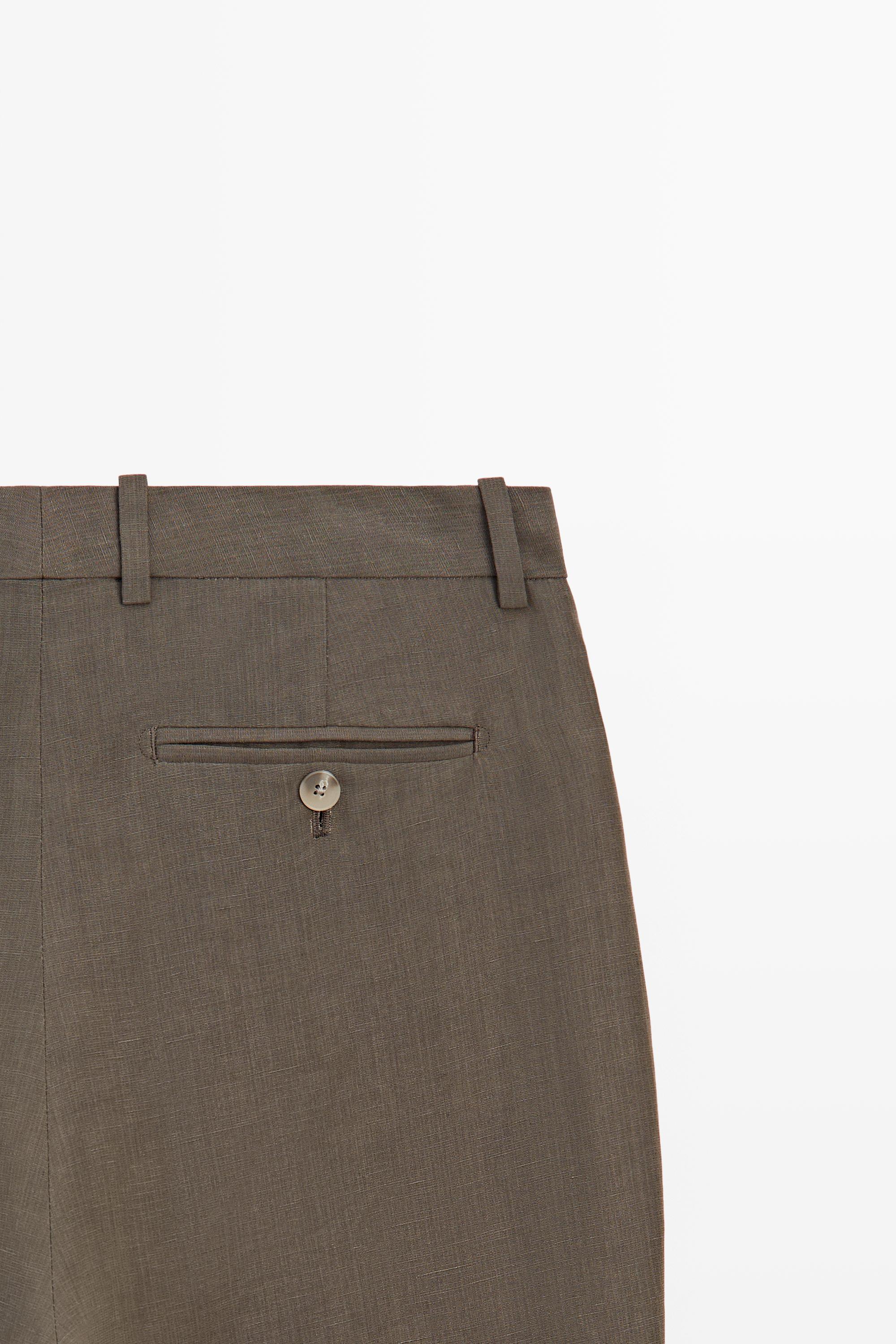 Linen-blend tailored pants - STUDIO